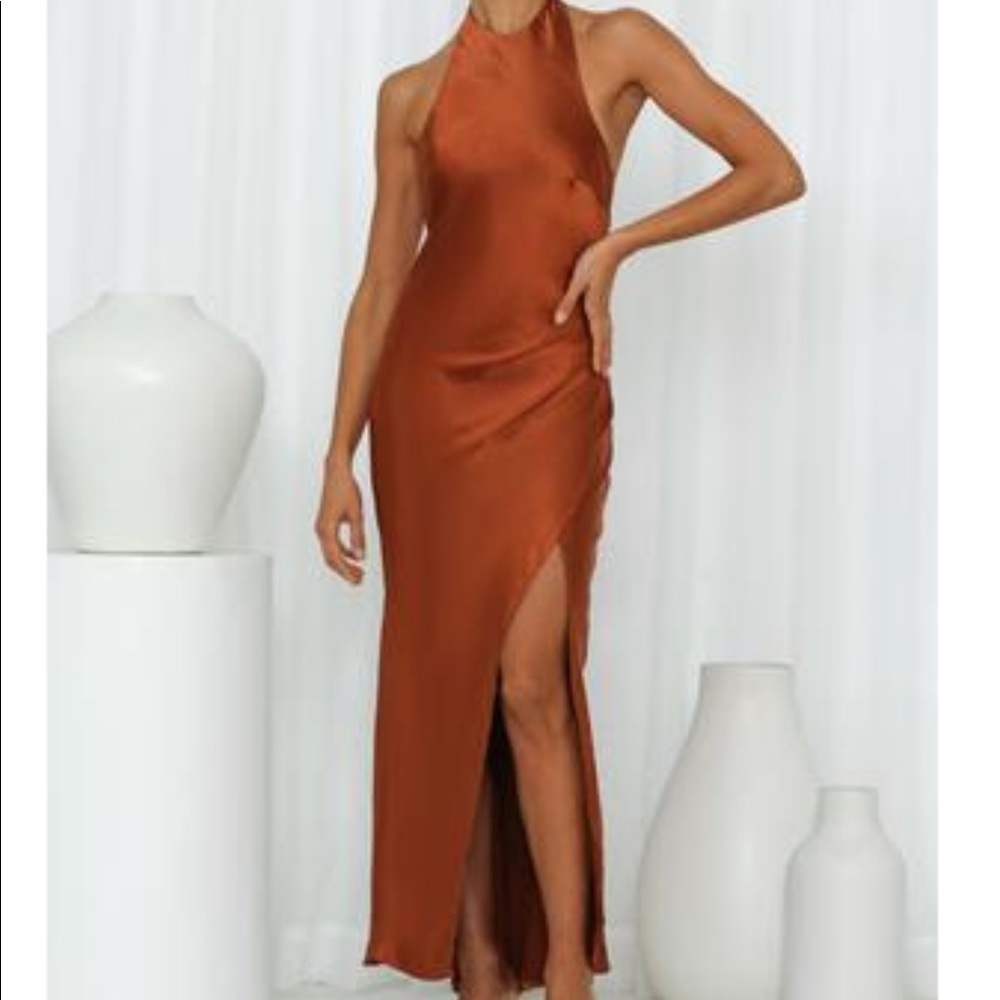 Hello Molly: Light minds midi dress (chocolate)